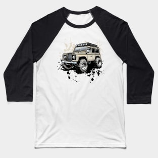 Off-Road 4x4 Vehicles in Graffiti Cartoon Style Baseball T-Shirt